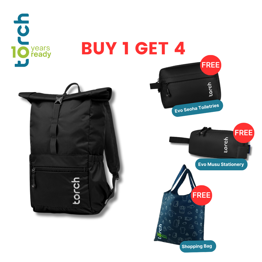 Paket 10th Torch - Kashiwa Foldable Backpack