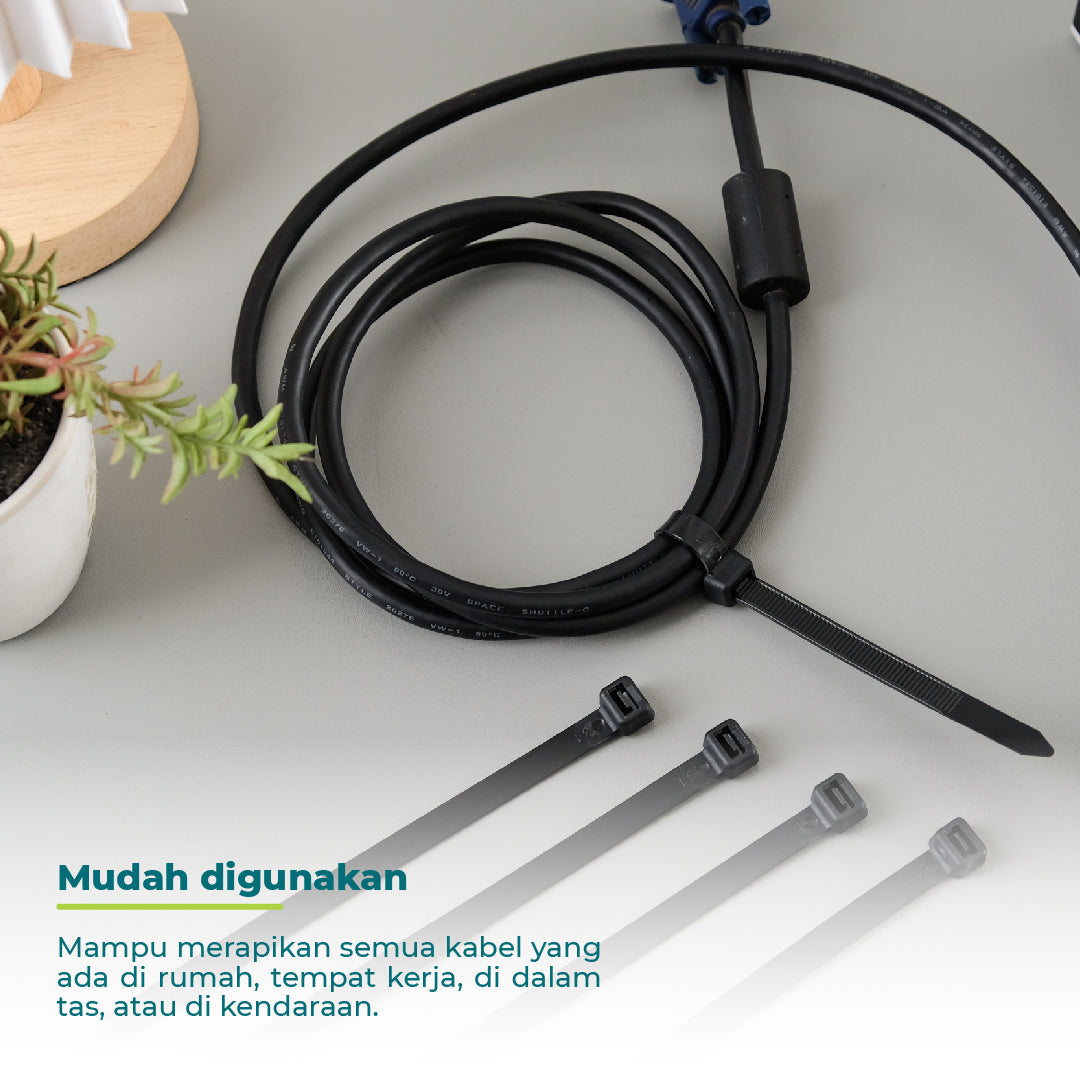 Reusable Cable Tie - Black