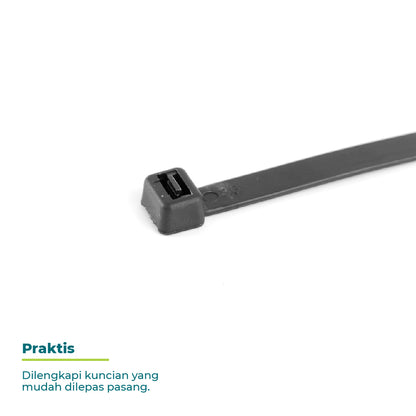 Reusable Cable Tie - Black