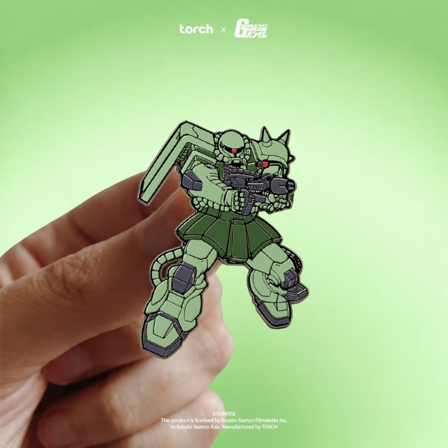 Enamel Pin MS-06 Zaku II (Include Sticker Gundam)