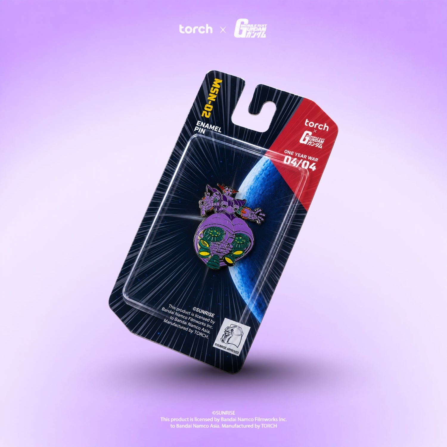 Enamel Pin MSN-02 Zeong (Include Sticker Gundam)