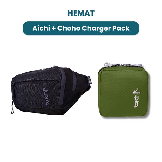 Paket Hemat - Aichi Waist Bag + Choho Charger Pack