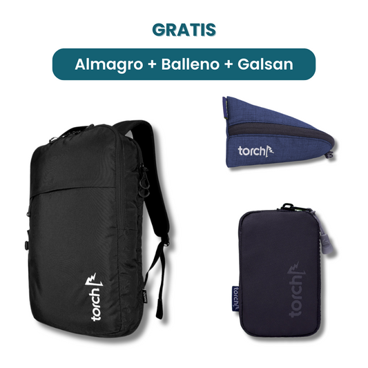 Dalam paket ini kamu akan mendapatkan:  - Almagro Backpack  - Balleno Stationary Pouch   - Galsan Keychain