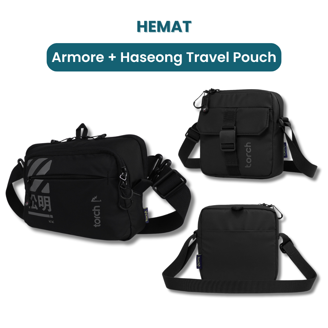 Dalam paket ini akan mendapatkan :  - Armore Gaming 2 in 1 (Waist Bag & Travel Pouch)  - Haseong Travel Pouch