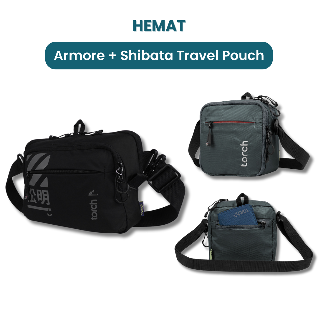 Dalam paket ini akan mendapatkan :  - Armore Gaming 2 in 1 (Waist Bag & Travel Pouch)  - Shibata Travel Pouch