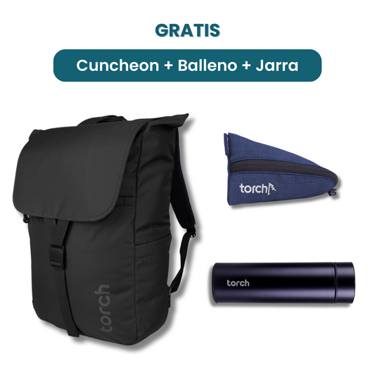 Dalam paket ini kamu akan mendapatkan:  - Cuncheon Backpack  - Balleno Stationary Pouch  - Jarra Tumbler