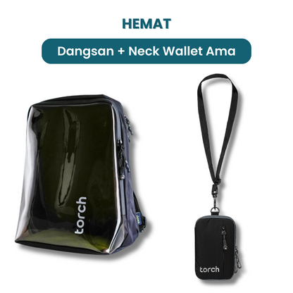 Dalam paket ini kamu akan mendapatkan:  - Dangsan Daypack 12L  -  Neck Wallet Ama