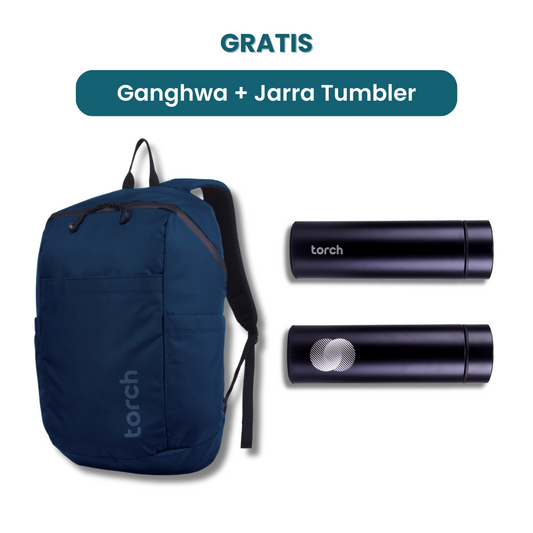 Dalam paket ini tedapat:  - Ganghwa Daypack 19L  - Jarra Tumbler