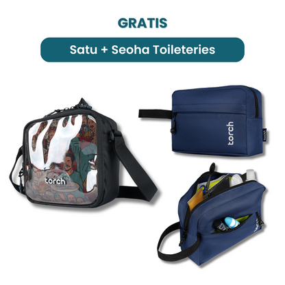 Dalam paket ini kamu akan mendapatkan:  -  Satu Travel Pouch Mini   -  Seoha Toileteries
