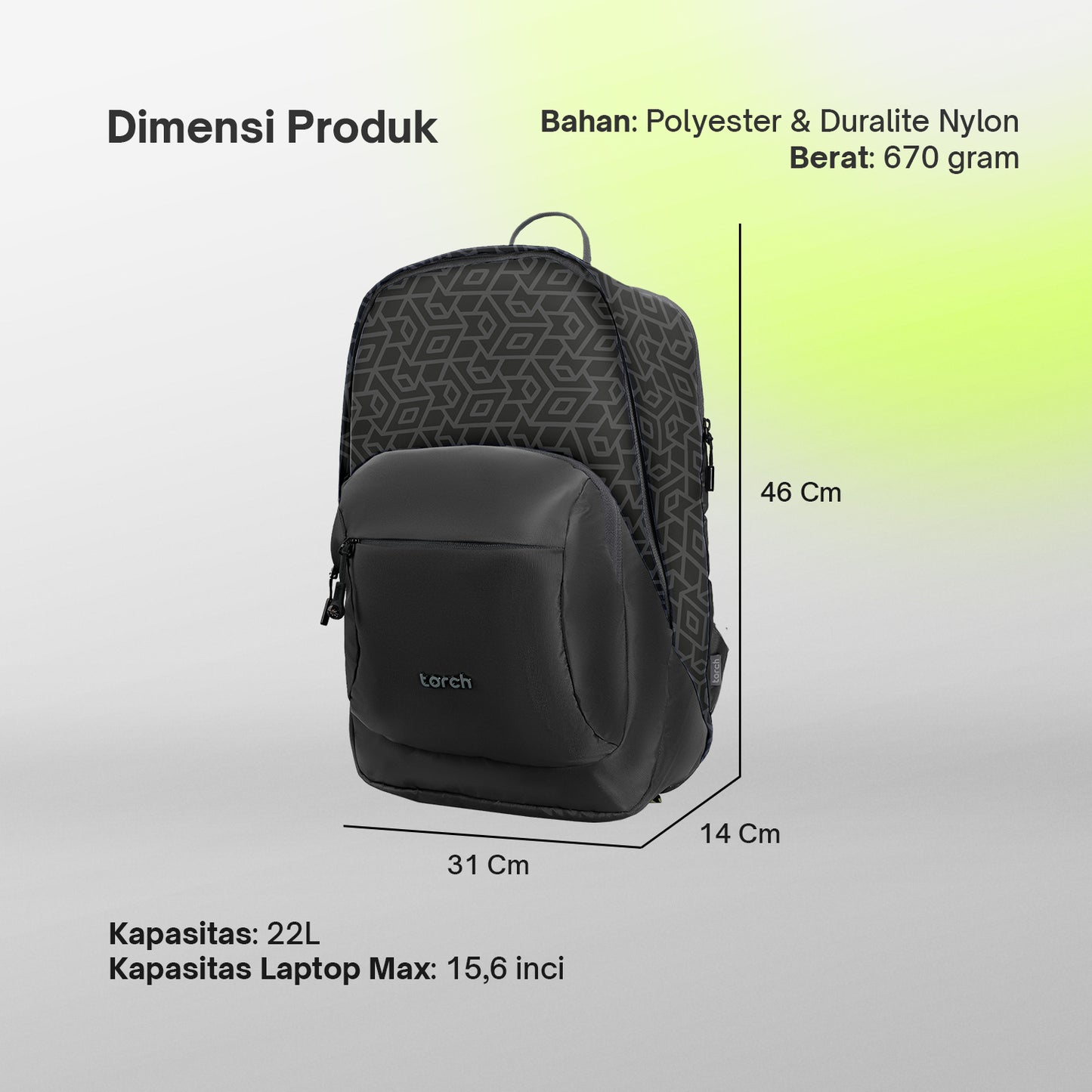 Hyper Backpack - Obsidian Grid