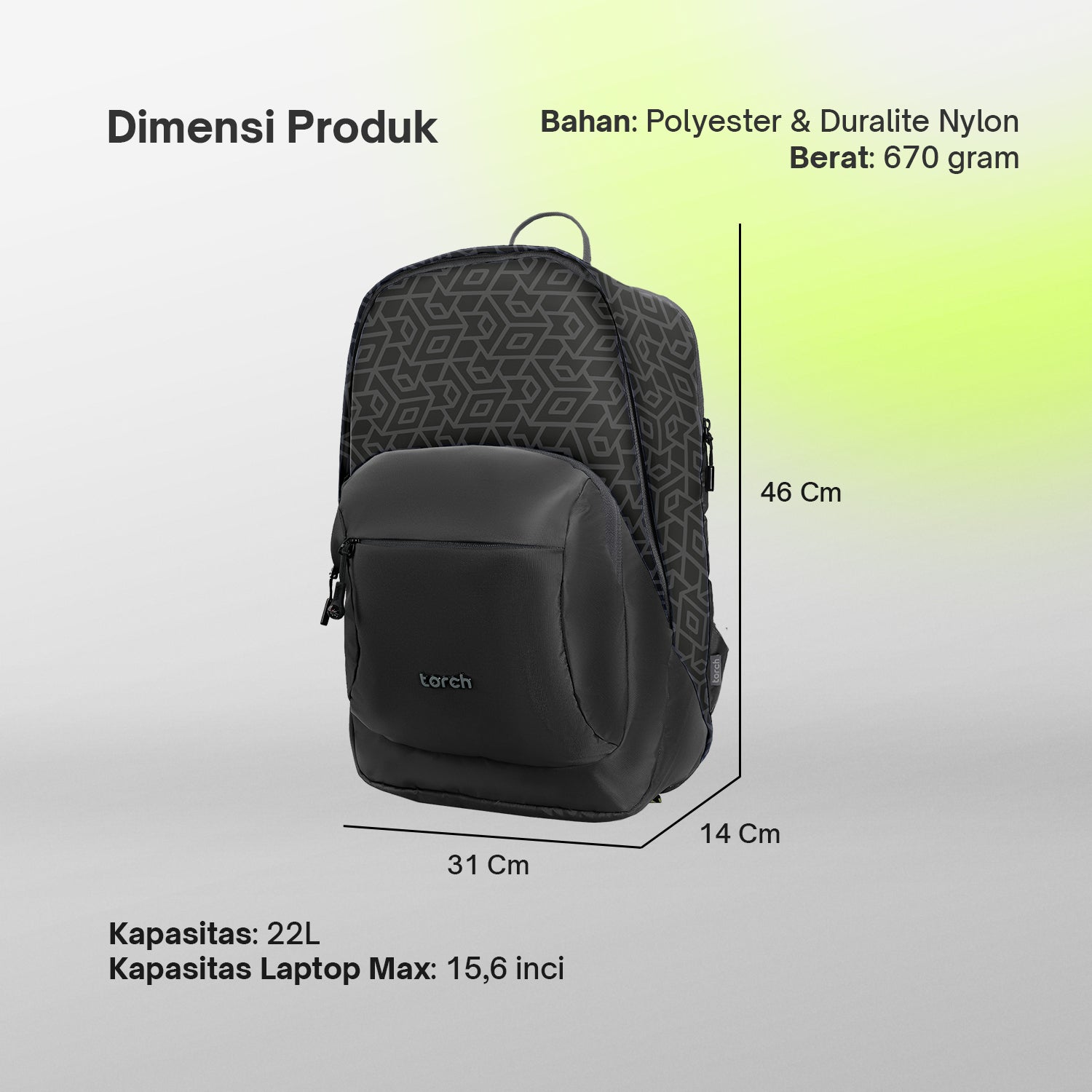 Hyper Backpack - Obsidian Grid