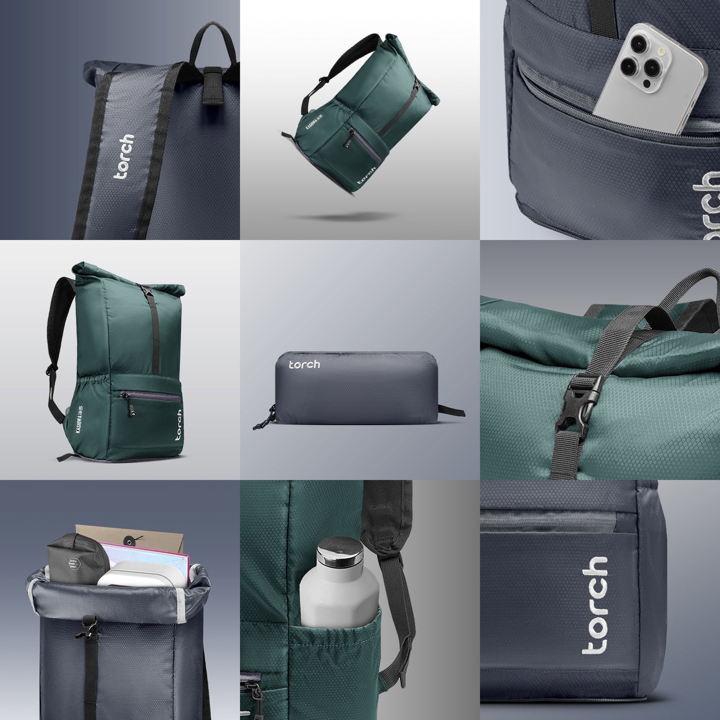 Kashiwa Tas Ransel Foldable Torch 19L