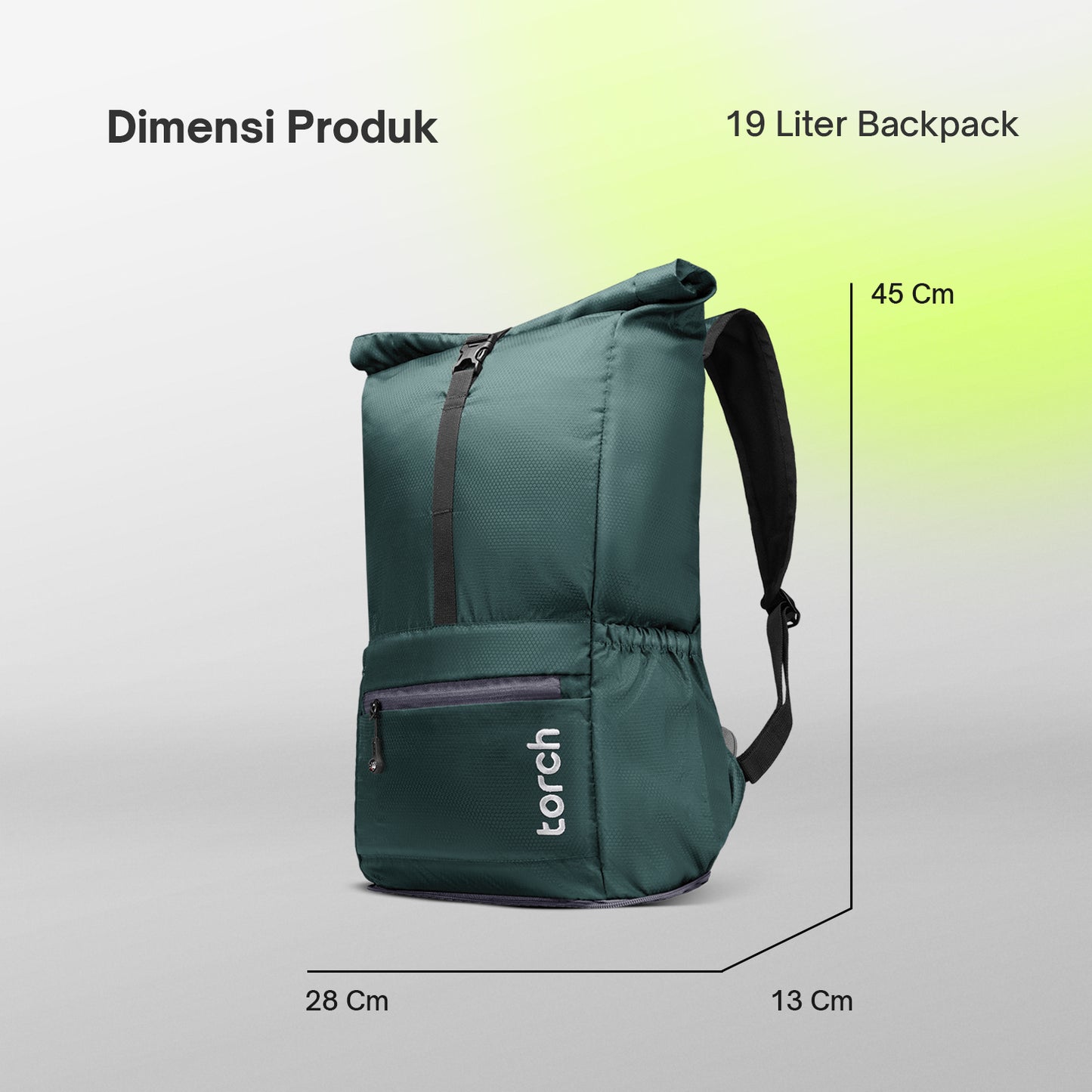 Kashiwa Tas Ransel Foldable Torch 19L