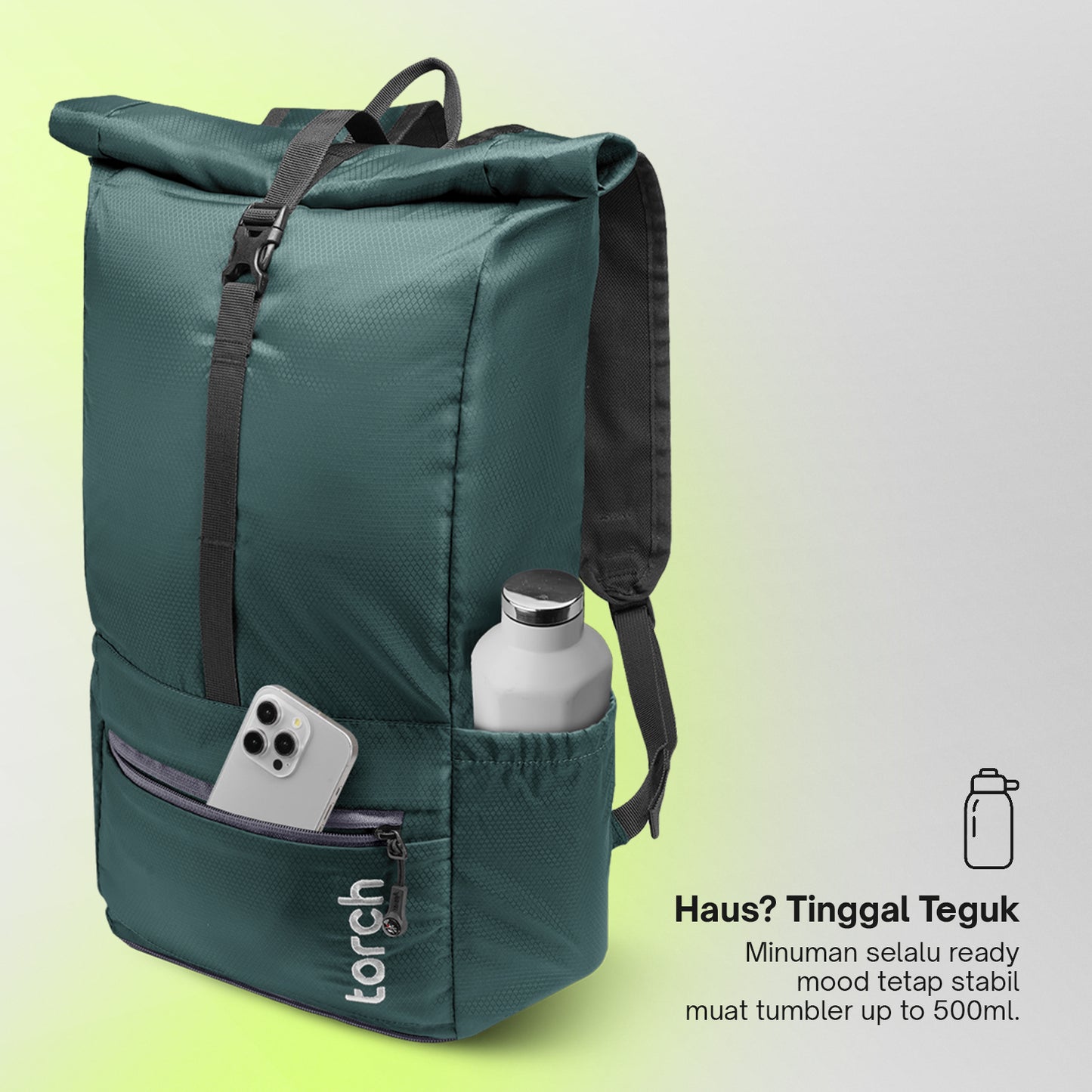 Kashiwa Tas Ransel Foldable Torch 19L