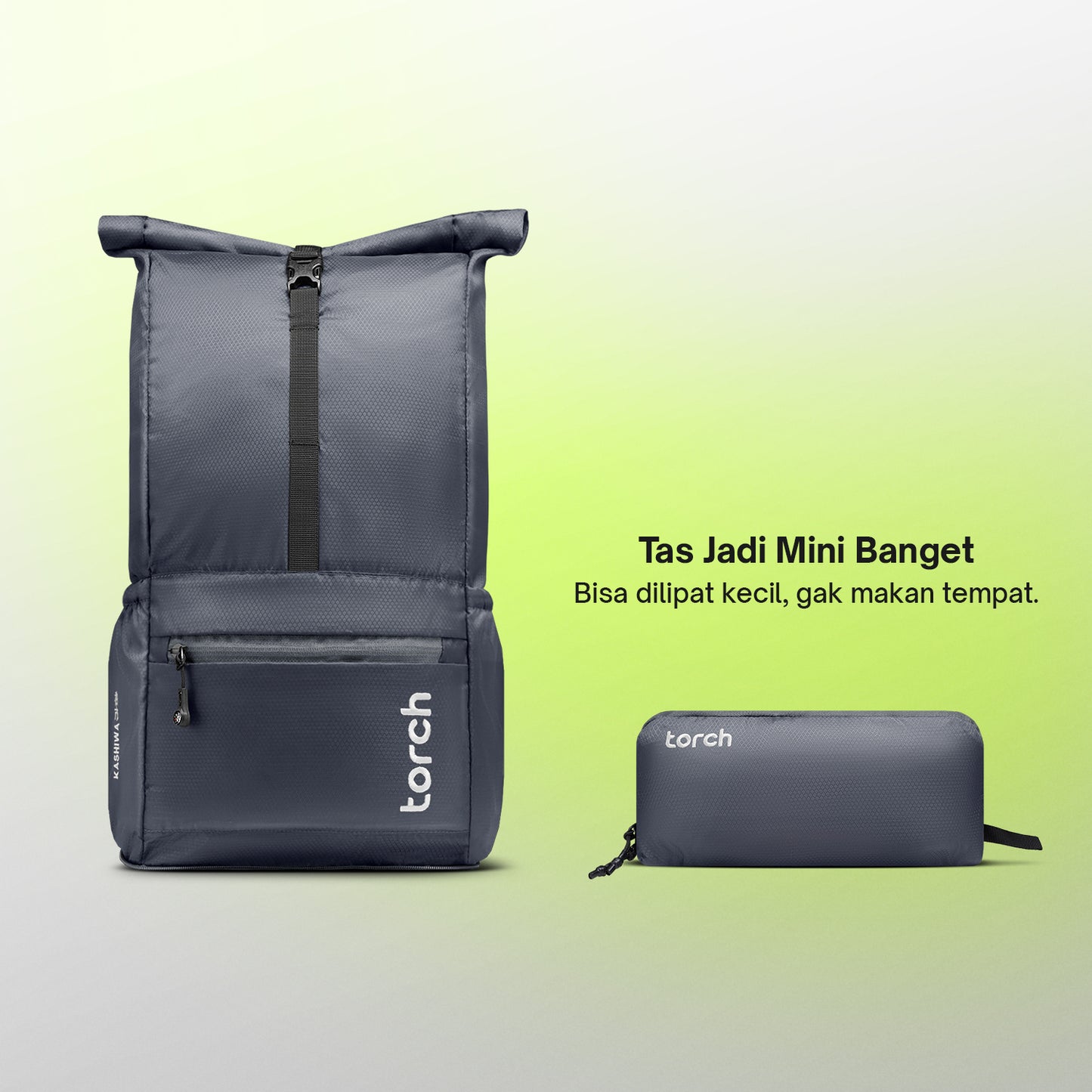Kashiwa Tas Ransel Foldable Torch 19L