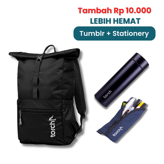 Lebih Hemat - Kashiwa Foldable Bag + Jarra Tumblr & Balleno Stationery
