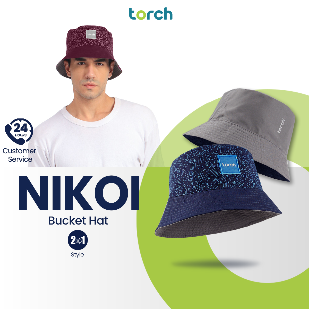 Nikoi Bucket Topi TORCH