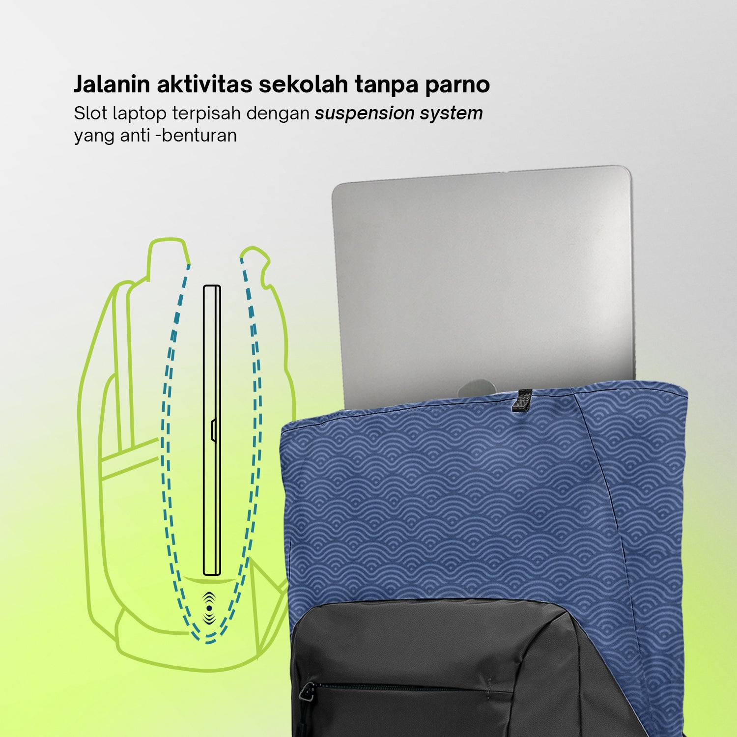 Nura Tote Backpack - Waveform