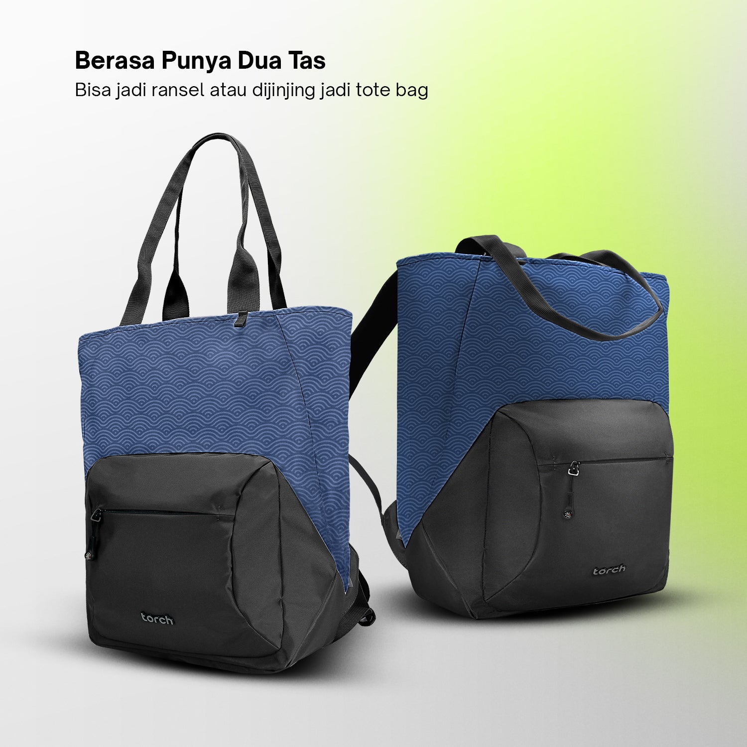 Nura Tote Backpack - Waveform