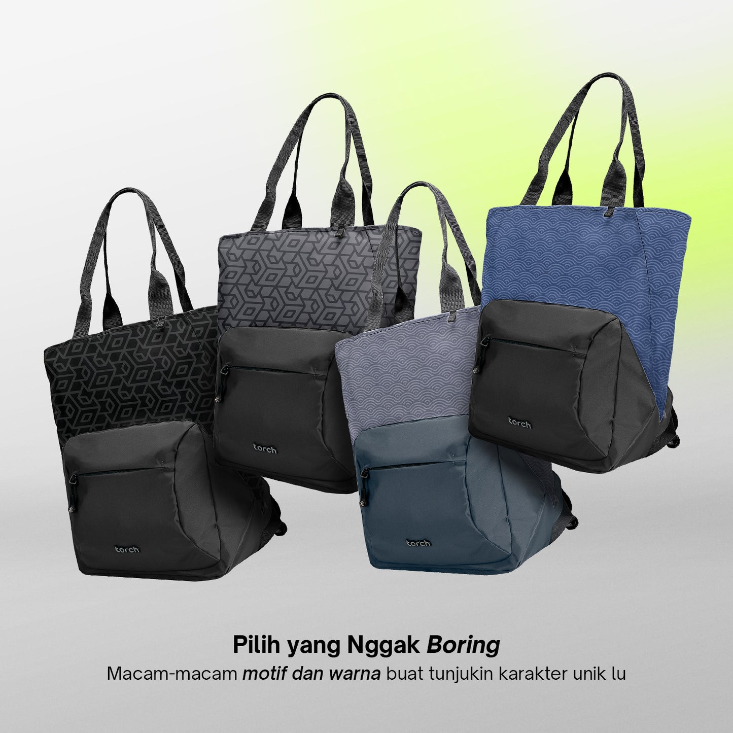 Nura Tote Backpack - Waveform