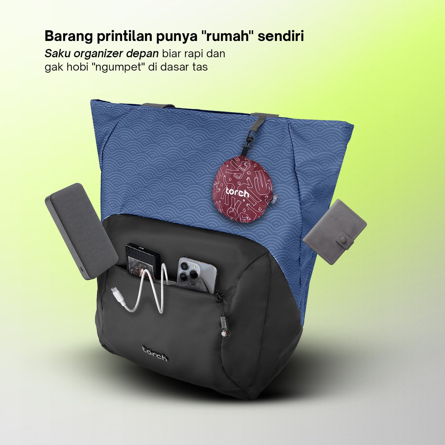 Nura Tote Backpack - Waveform