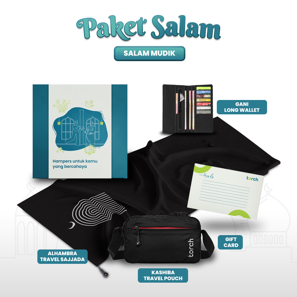 Paket Hampers Salam Mudik - Alhambra+Kashiba+Gani Long Wallet