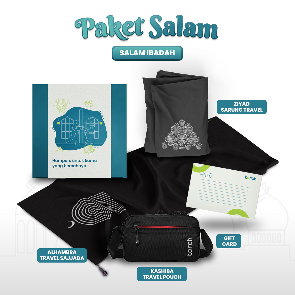 Paket Hampers Salam Ibadah - Alhambra+Kashiba+Ziyad