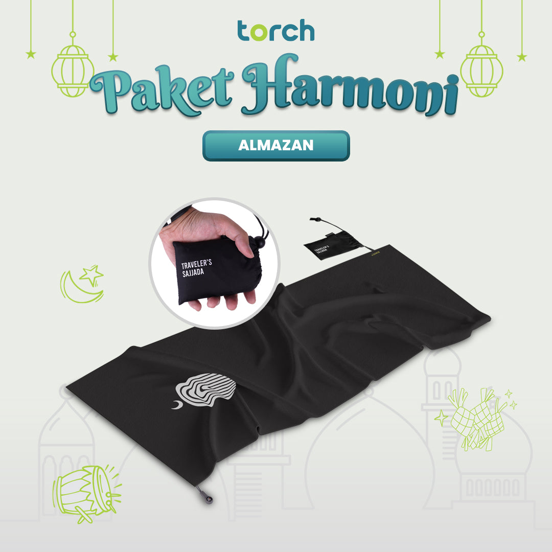 Paket Hampers Harmoni Ibadah - Almazan Sajjada + Gaesa Hanging Wallet + Zahir Sarung Polos