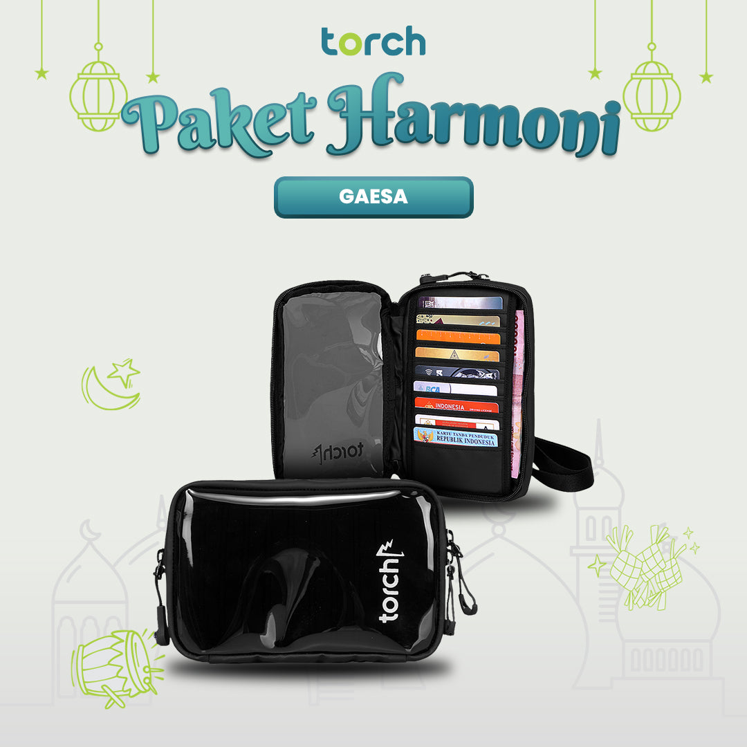 Paket Hampers Harmoni Ibadah - Almazan Sajjada + Gaesa Hanging Wallet + Zahir Sarung Polos