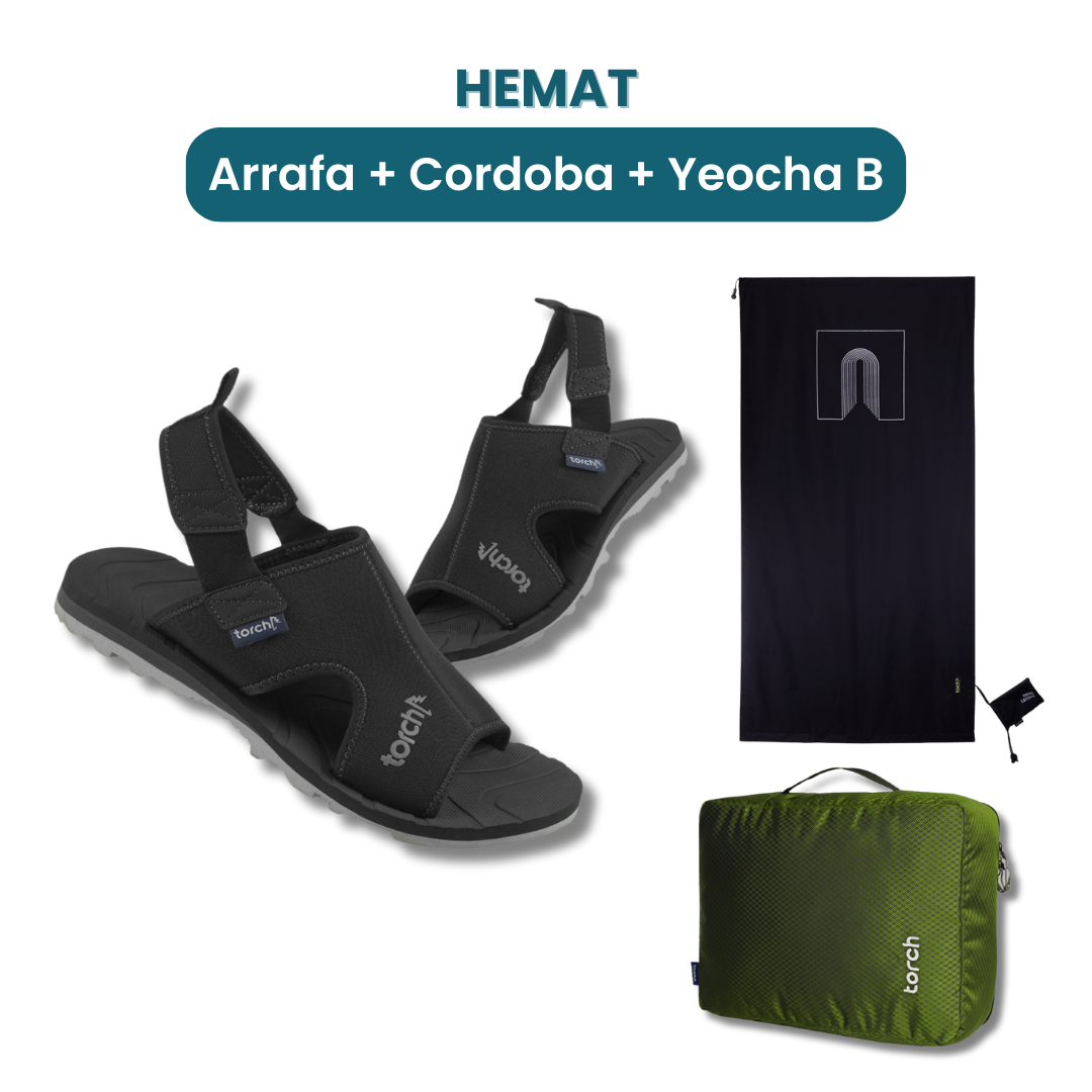 Dalam paket ini akan mendapatkan :  - Arrafa Sandal   - Cordoba Sajjada  - Yeocha B Cloth Mesh Pack
