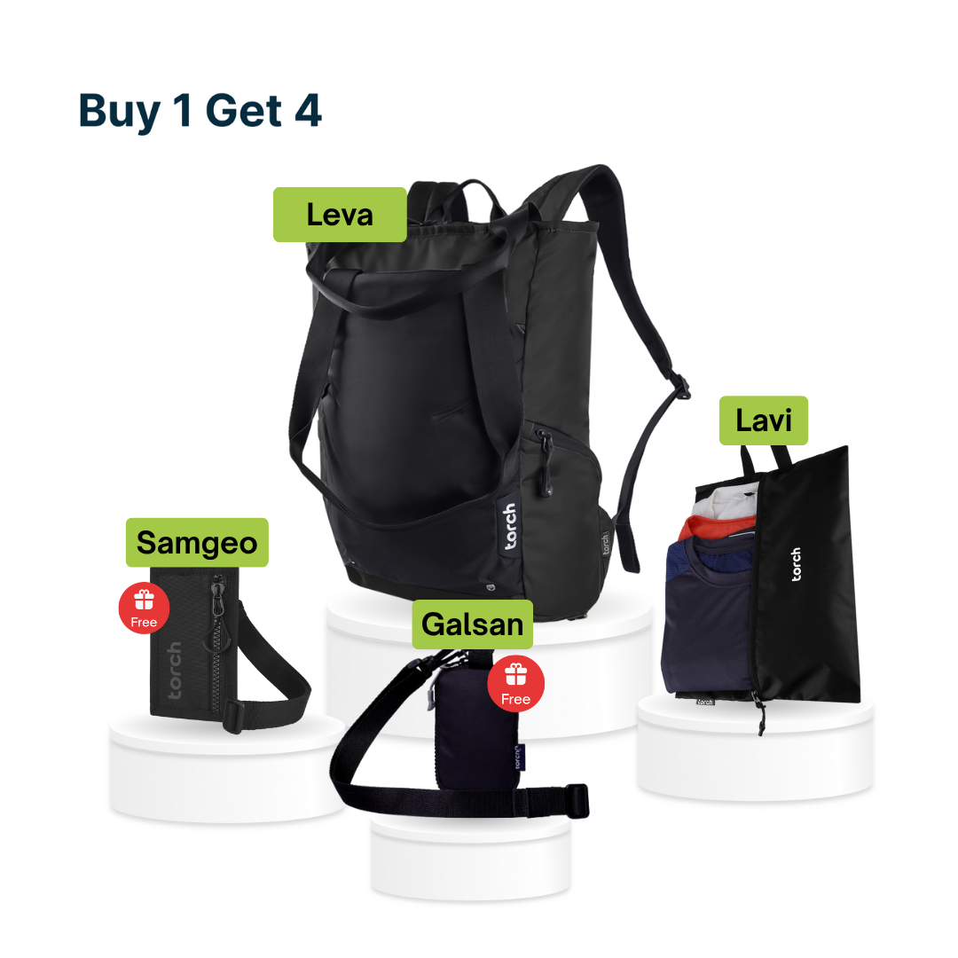 Paket Metro Ride - Leva Tote Backpack