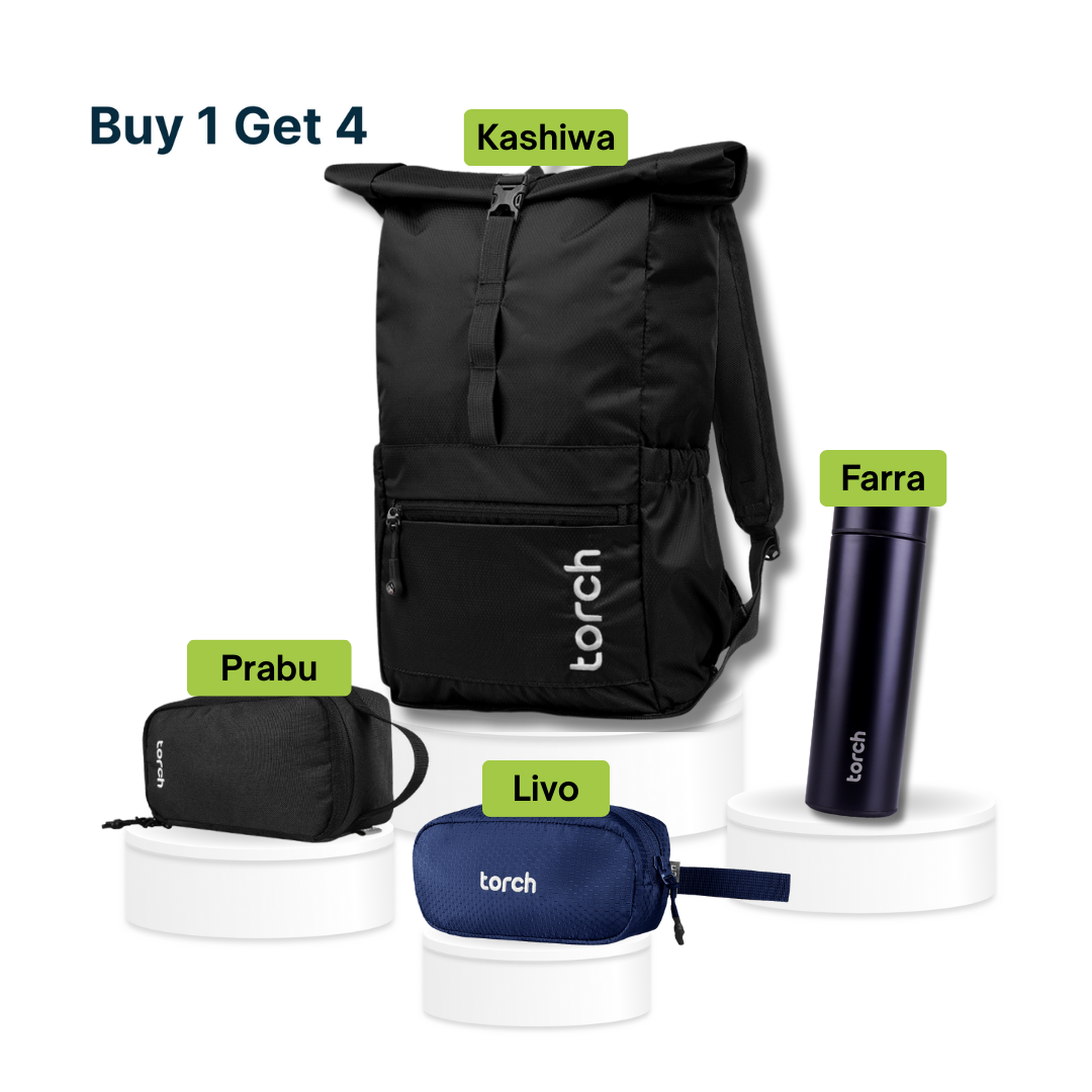 Paket Back To School - Kashiwa Foldable Backpack