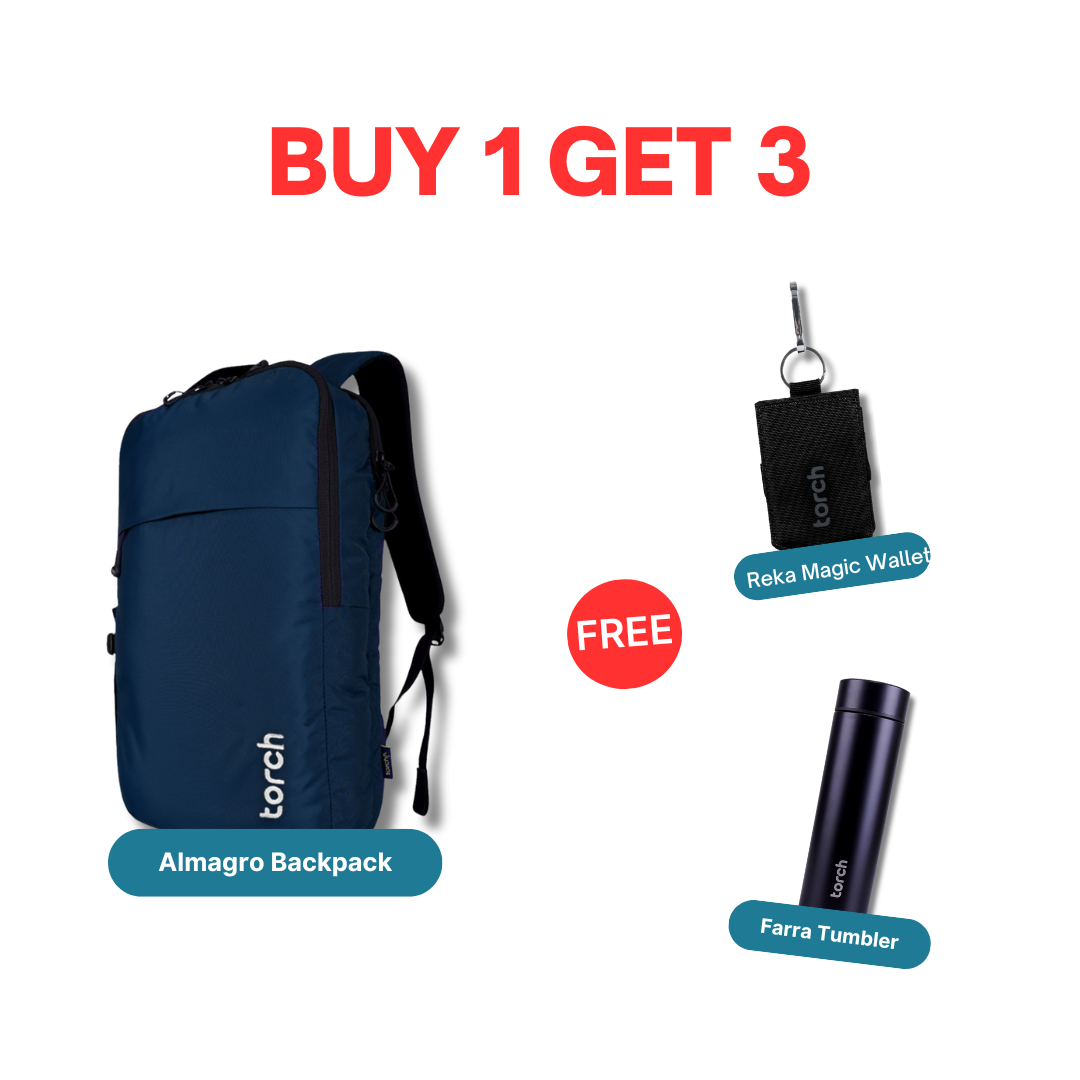 Paket Office - Almagro Backpack Gratis Farra Tumbler + Reka Magic Wallet