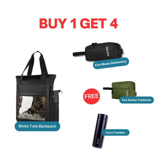 Paket Office - Rintis Tote Backpack