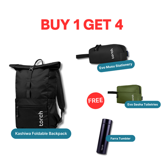 Paket Office - Kashiwa Foldable Bacpack