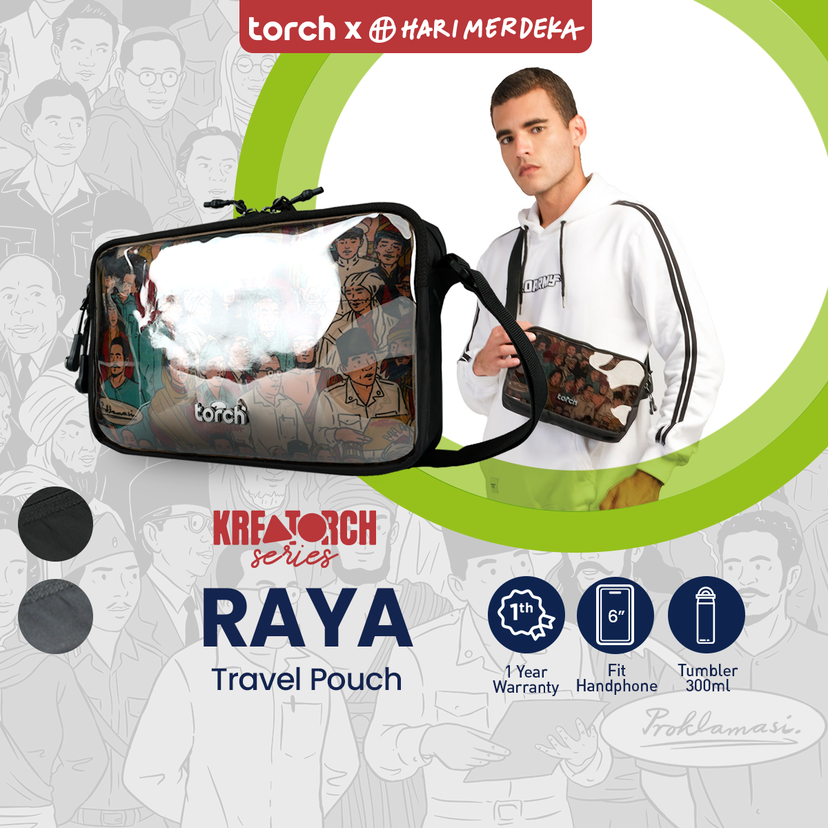 Raya Tas Selempang Daily Torch 3,5L