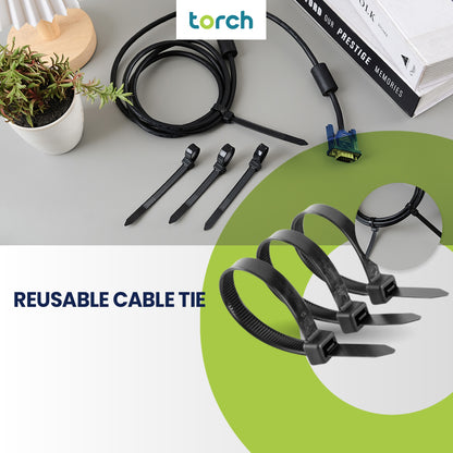 Reusable Cable Tie - Black