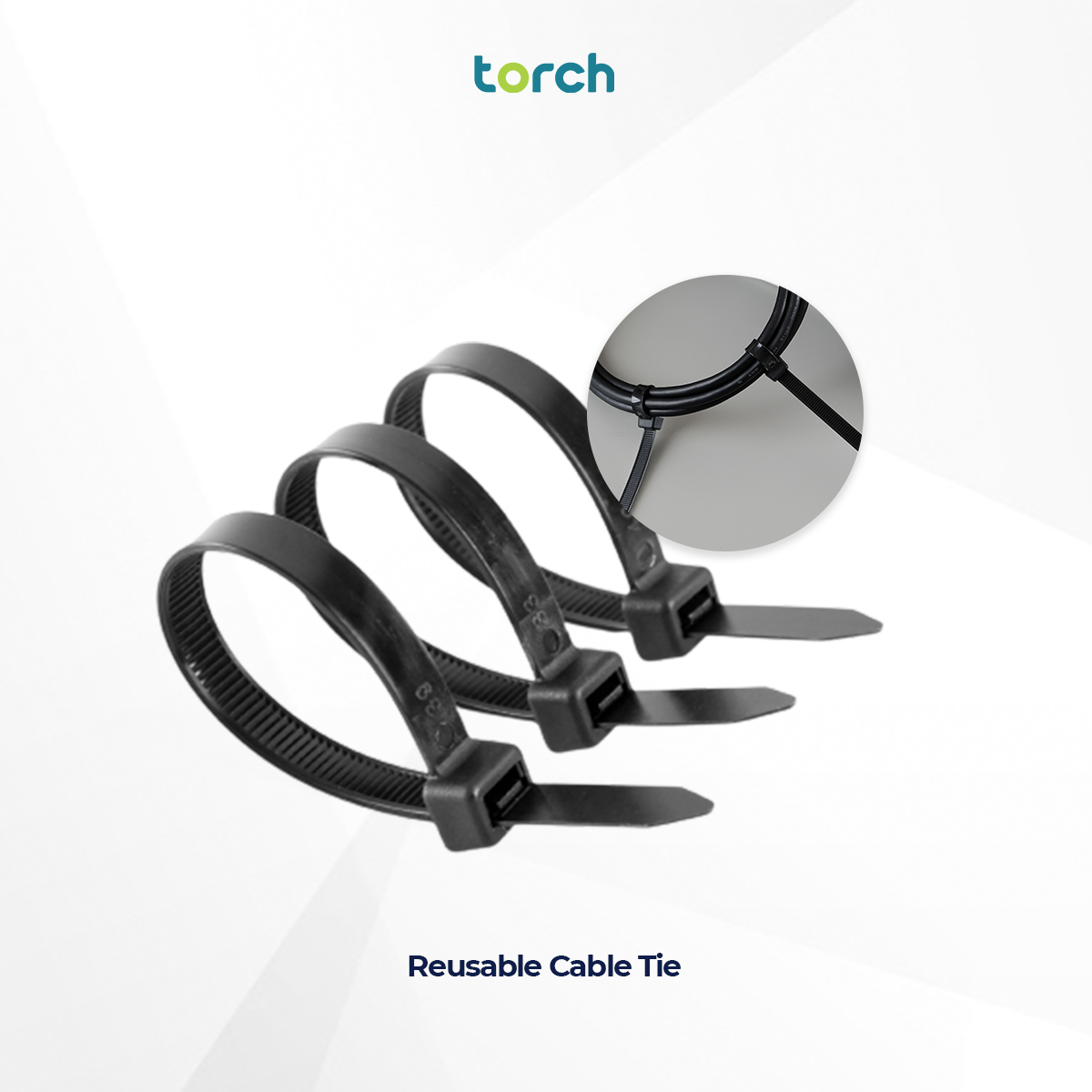 Reusable Cable Tie - Black