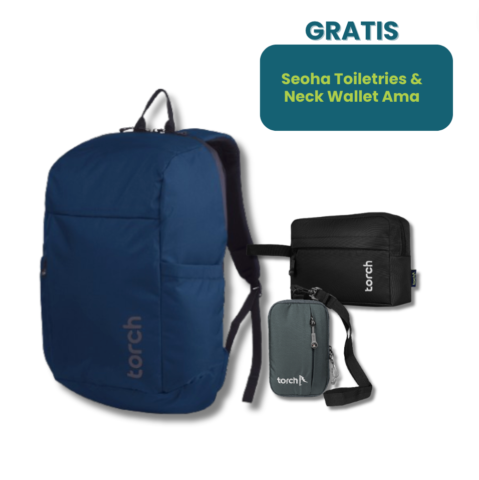 Hemat - Songhwa Backpack + Toiletries & Neck Wallet