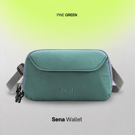 Sena Clutch Bag Pine Green