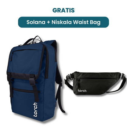 Paket Solana Backpack Gratis Niskala Waist Bag