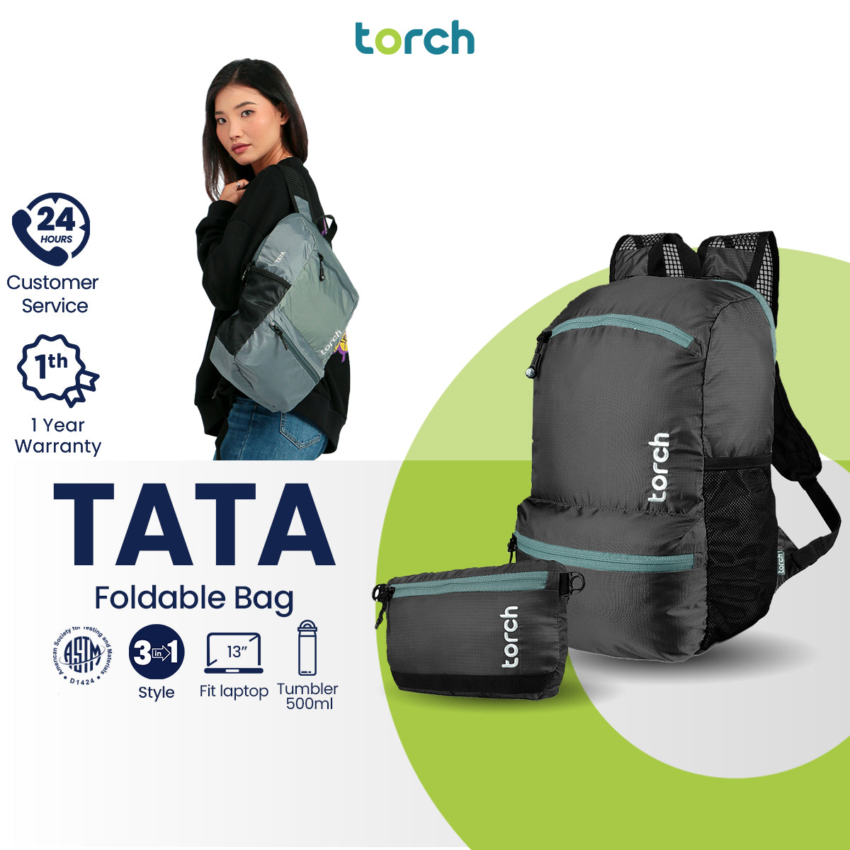 Tata Foldable Backpack