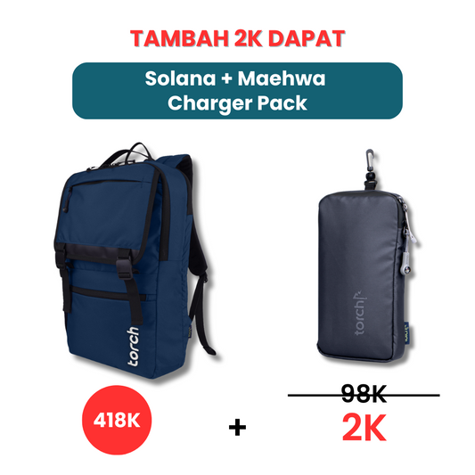 Tambah 2K Dapat Solana Backpack + Maehwa Charger Pack