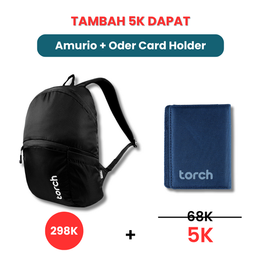 Tambah 5K Dapat Amurio Backpack + Oder Card Holder