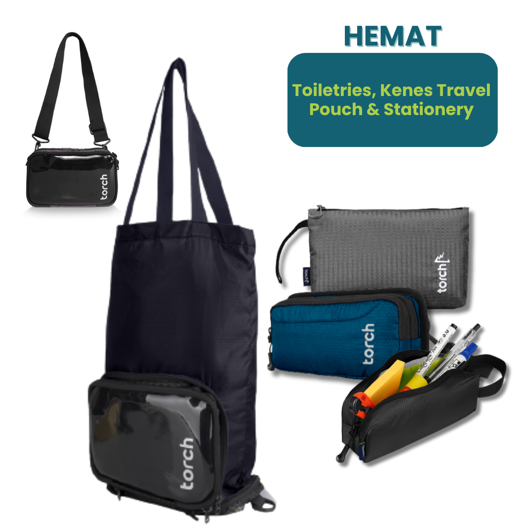 Hemat - Valencia Expandable Pouch + Stationery, Travel Pouch & Toiletries
