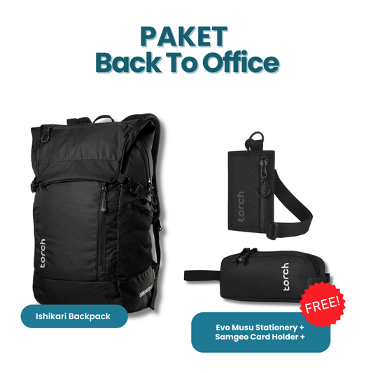 Paket Back To Office - Ishikari Backpack Gratis Evo Musu Stationery + Samgeo Card Holder