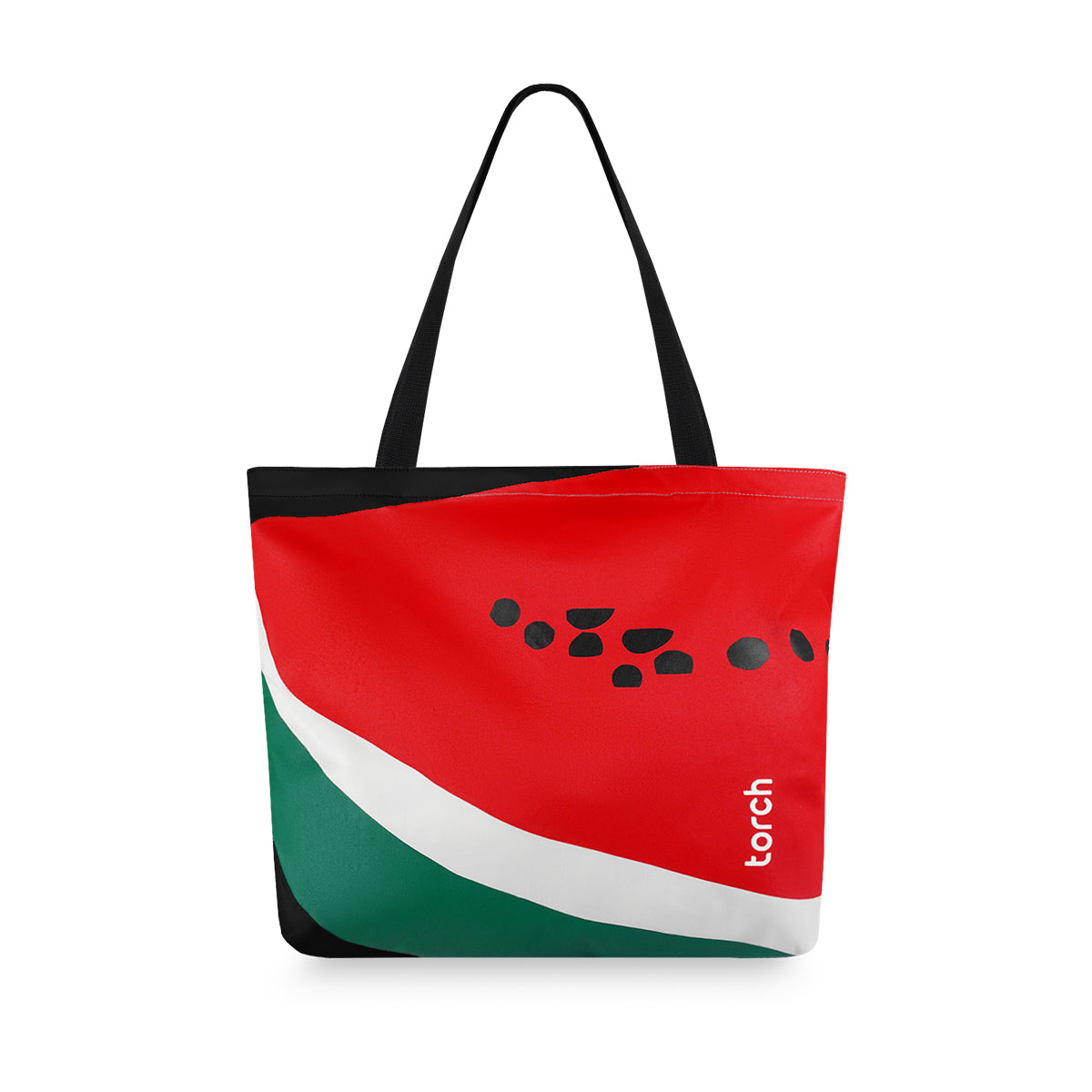 Watermelon Flag ToteBag 2.0 - Black [With Zipper]