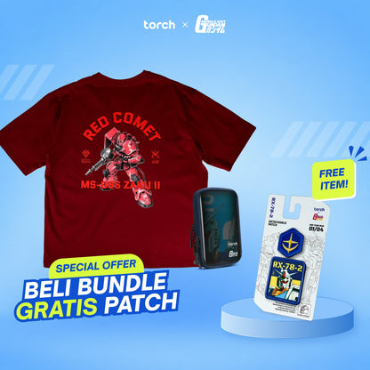 Orbital Gundam Neck Wallet + Zenix T-Shirt (Free Patch)