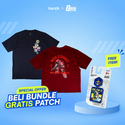 Arion T-Shirt + Zenix T-Shirt Maroon (Free Patch)