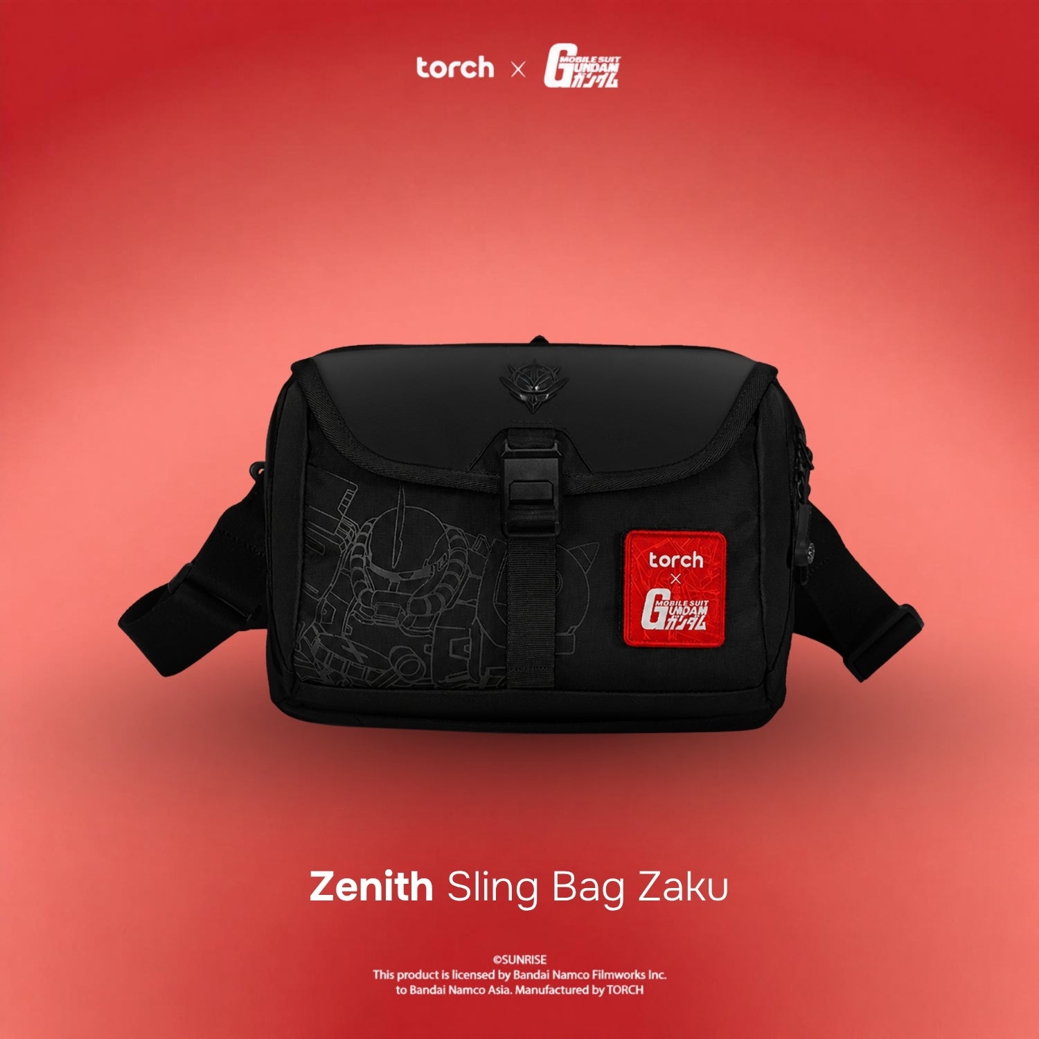 Zenith Sling Bag Zaku (Include Sticker Gundam)